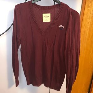 Burgundy Hollister Long Sleeve